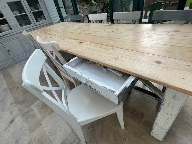 Large antique wooden table 260 cm