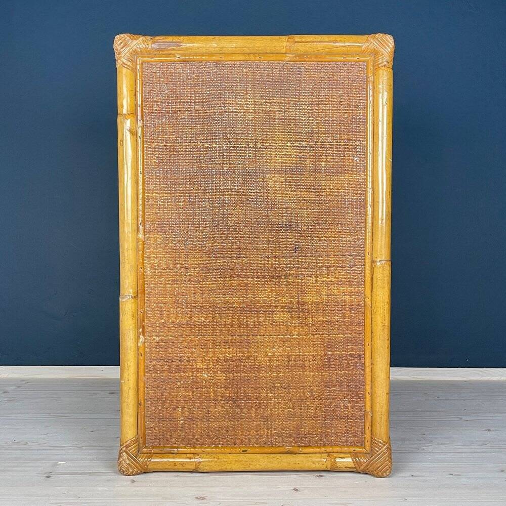 Vintage bamboo coffee table, Italy, 1970s