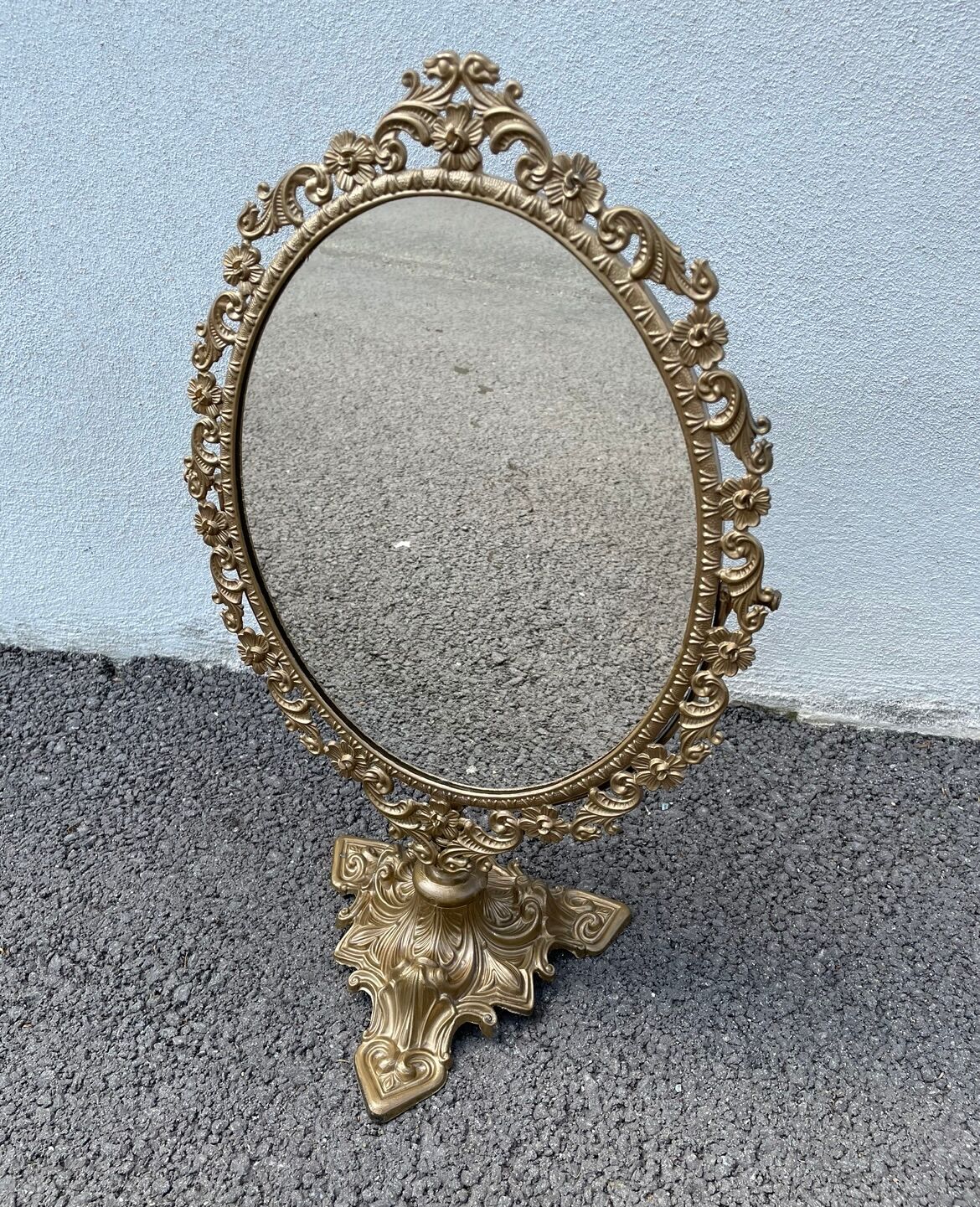 Golden mirror 21x50cm
