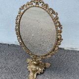 Golden mirror 21x50cm