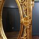 Miroir ovale vintage de style Rococo Louis XV