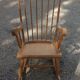 Classic rocking chair in wood multiplie sixties seventies
