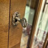 English walnut showcase from the 1930s