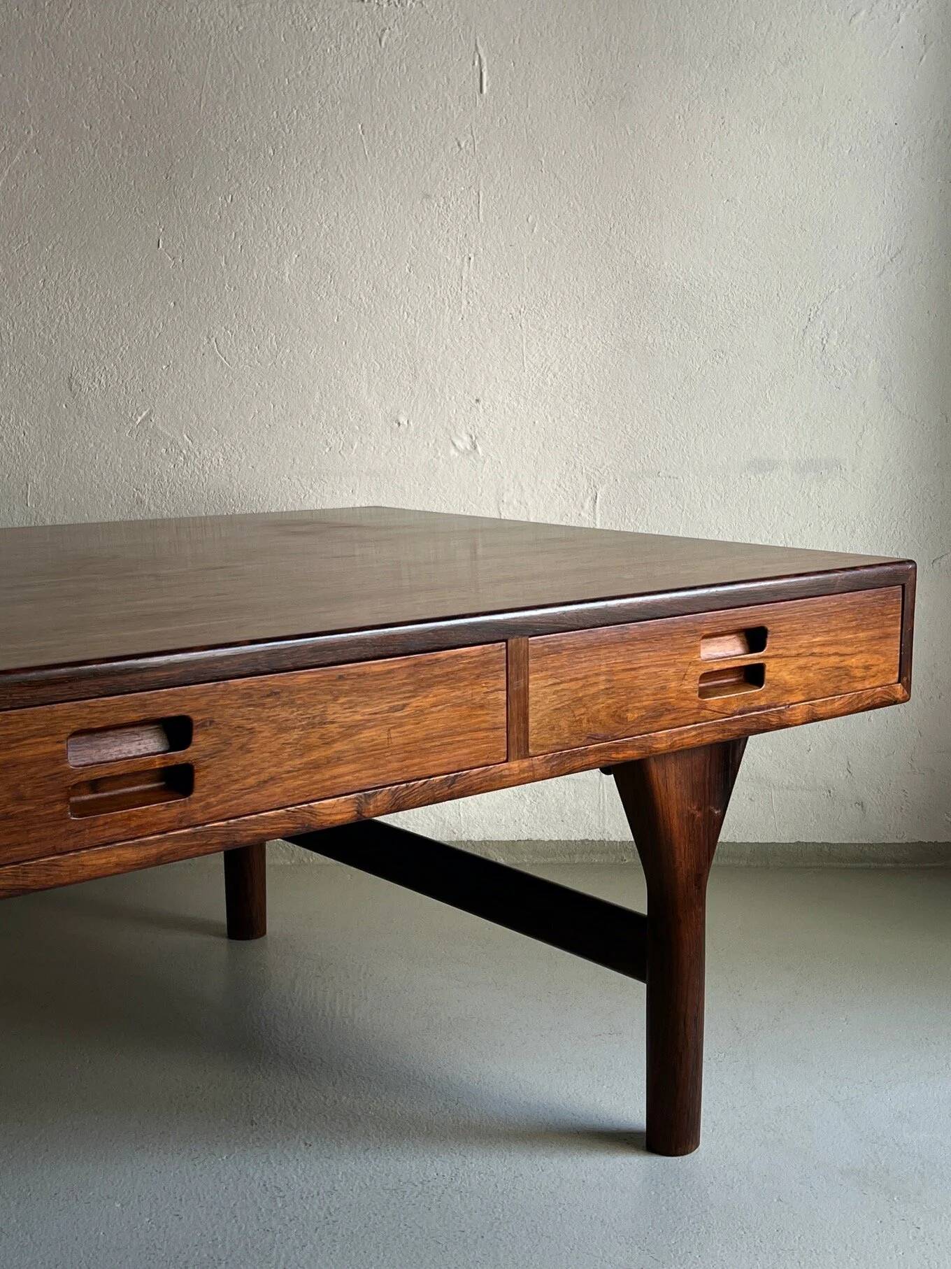 Rosewood coffee table by Nanna Ditzel for Søren Willadsen, Denmark, 1950s