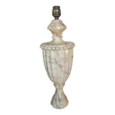 Pied de lampe balustre en albâtre