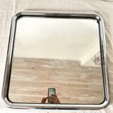 Vintage tubular chrome mirror, 70s