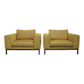 Pair of custom-made oversized lounge chairs, Netherlands, 2000s