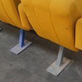 Set of 3 vintage cinema chairs