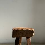 Small organic bench in upcycled Asian teak quadripod - Sungai