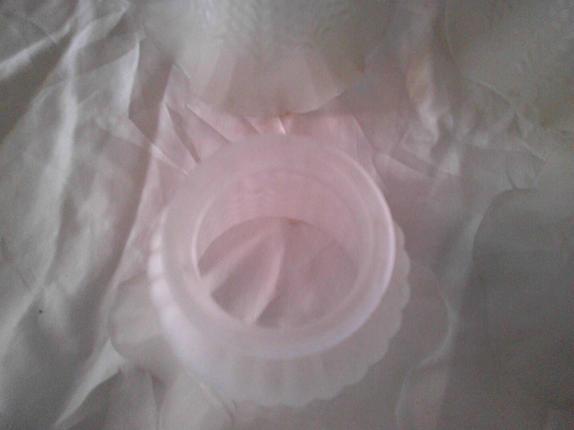 Set of 4 tulips/shades, in frosted glass