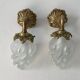 Pair of vintage art-deco sconces