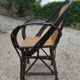 2 armchairs by Christian Astuguevieille, organic brutalist design.