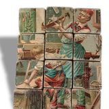 19th wood cubes game