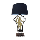 Lamp by edgar brandt in art deco wrought iron