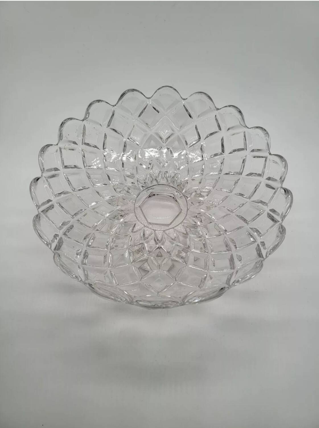 Baccarat Fruit Bowl Compotier In Molded Crystal