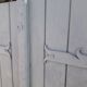 Paire de volets en bois pentures fer