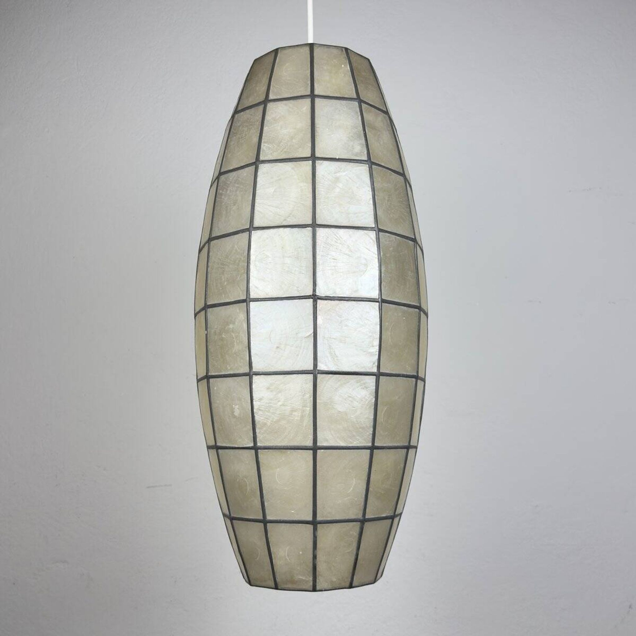 Vintage Capiz Shell Pendant, Italy, 1960s