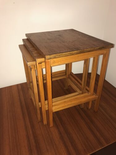 Wooden trundle tables circa 1950