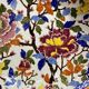 Deep dish, centerpiece, melonnière bowl in Gien earthenware, Peonies decor