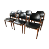 Set de 6 chaises Arne Vodder modèle 462 Danemark 1961