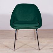 Fauteuil chrome et tissu , années 1960