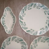 Longchamp's fee-making table service, 18-piece Lilas 1900 model