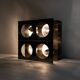 Sculptural lamp with four lights in steel by Roche Bobois, France, 1970s.