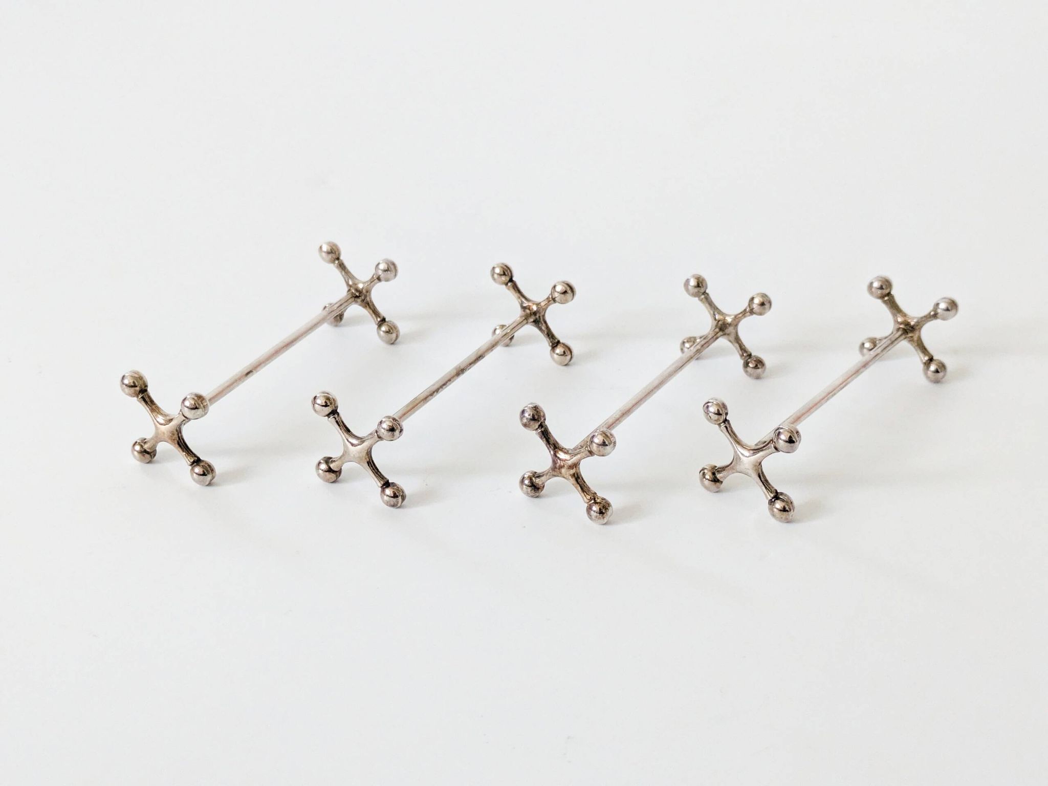 Set of 4 WMF Silver-Plated Knife Rests Germany 1970s