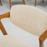 Dining Chairs Model 42 in Teak, Kai Kristiansen for Schou Andersen, 1960s,