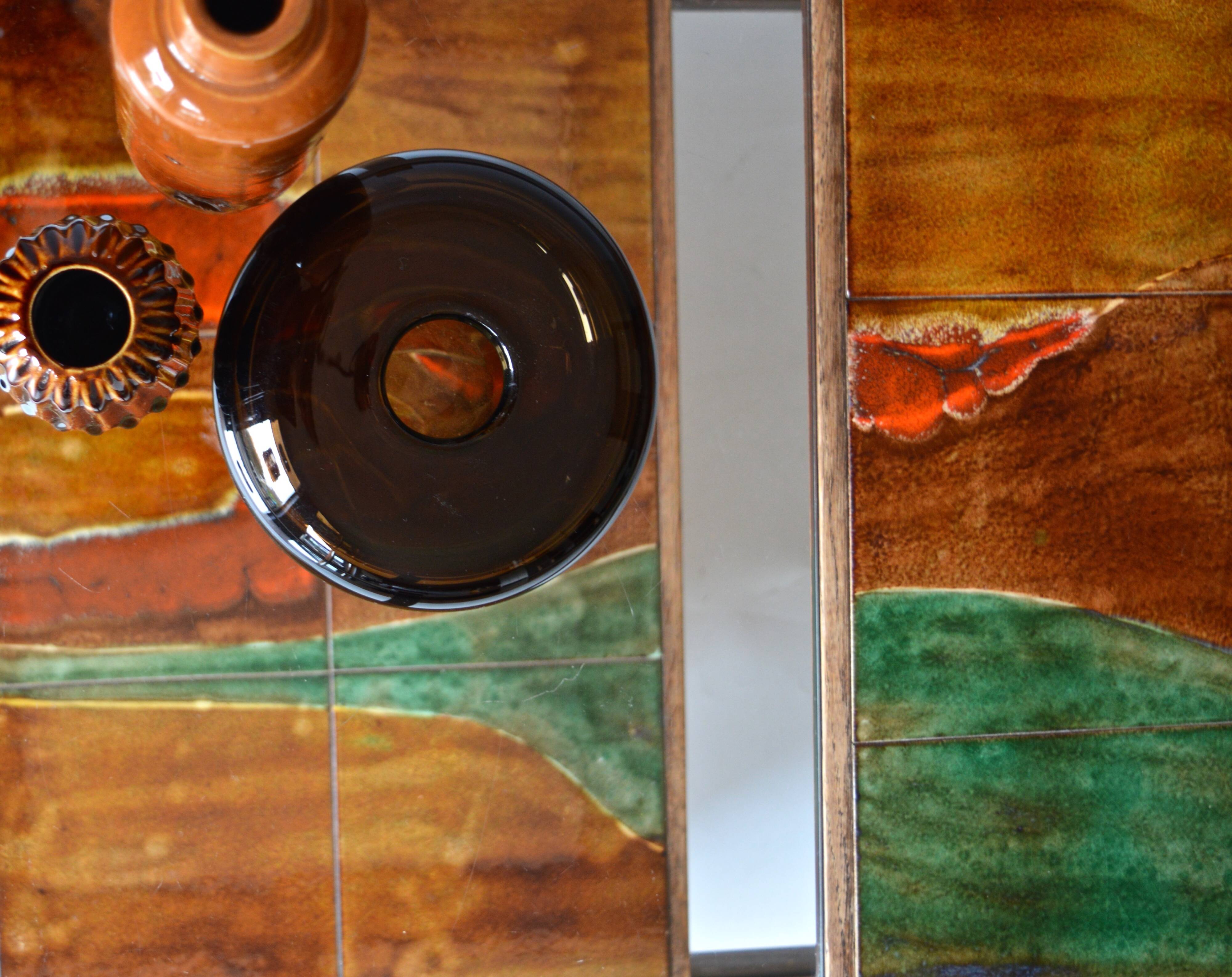 ceramic and glass coffee table