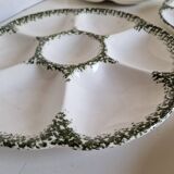 Set of 6 oyster shell plates from the Gien factory