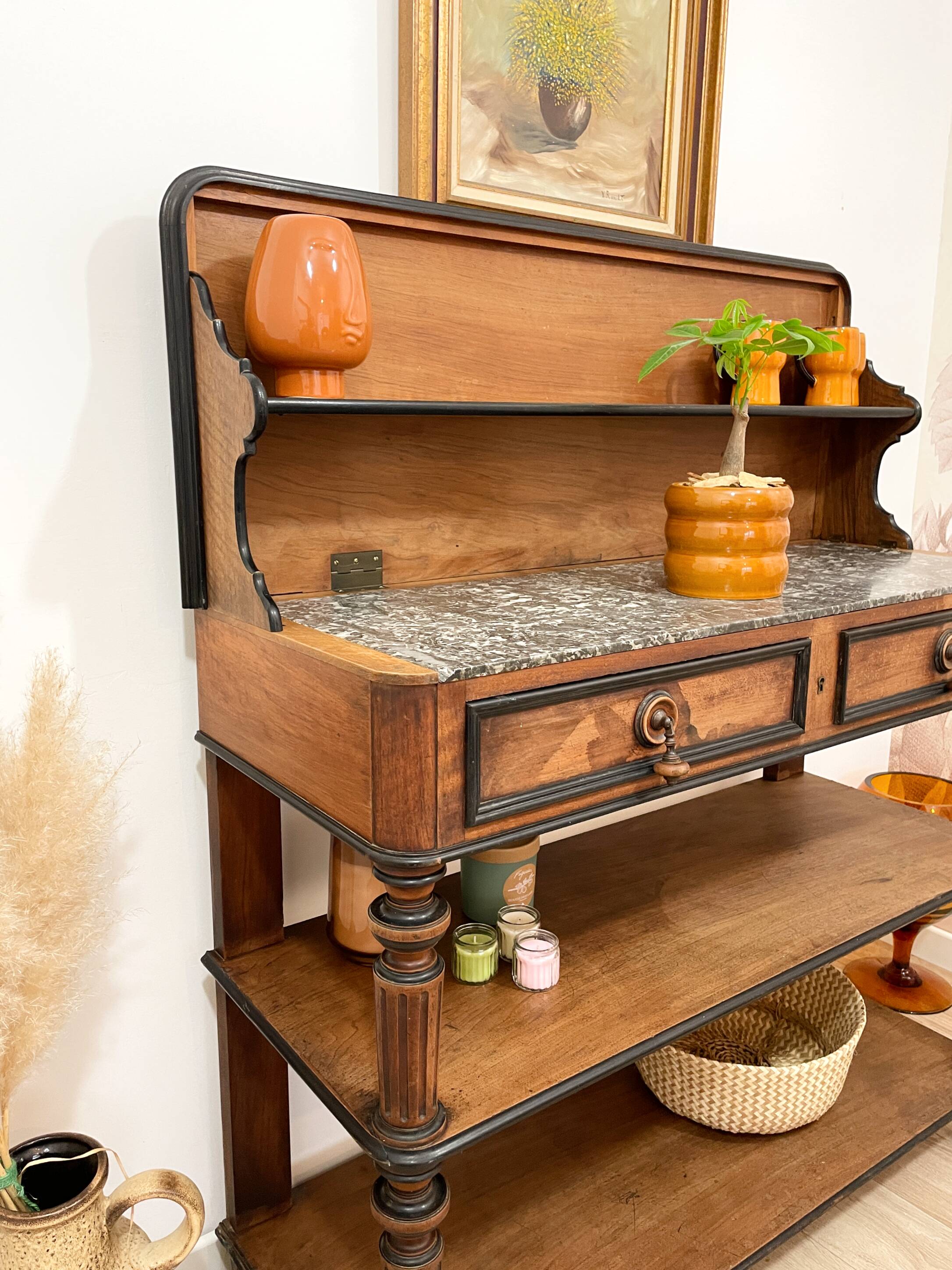 Buffet / Walnut dessert table - Early 20th century