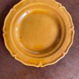 Set of 6 honey-colored dessert plates in glazed clay Pottery Ravel