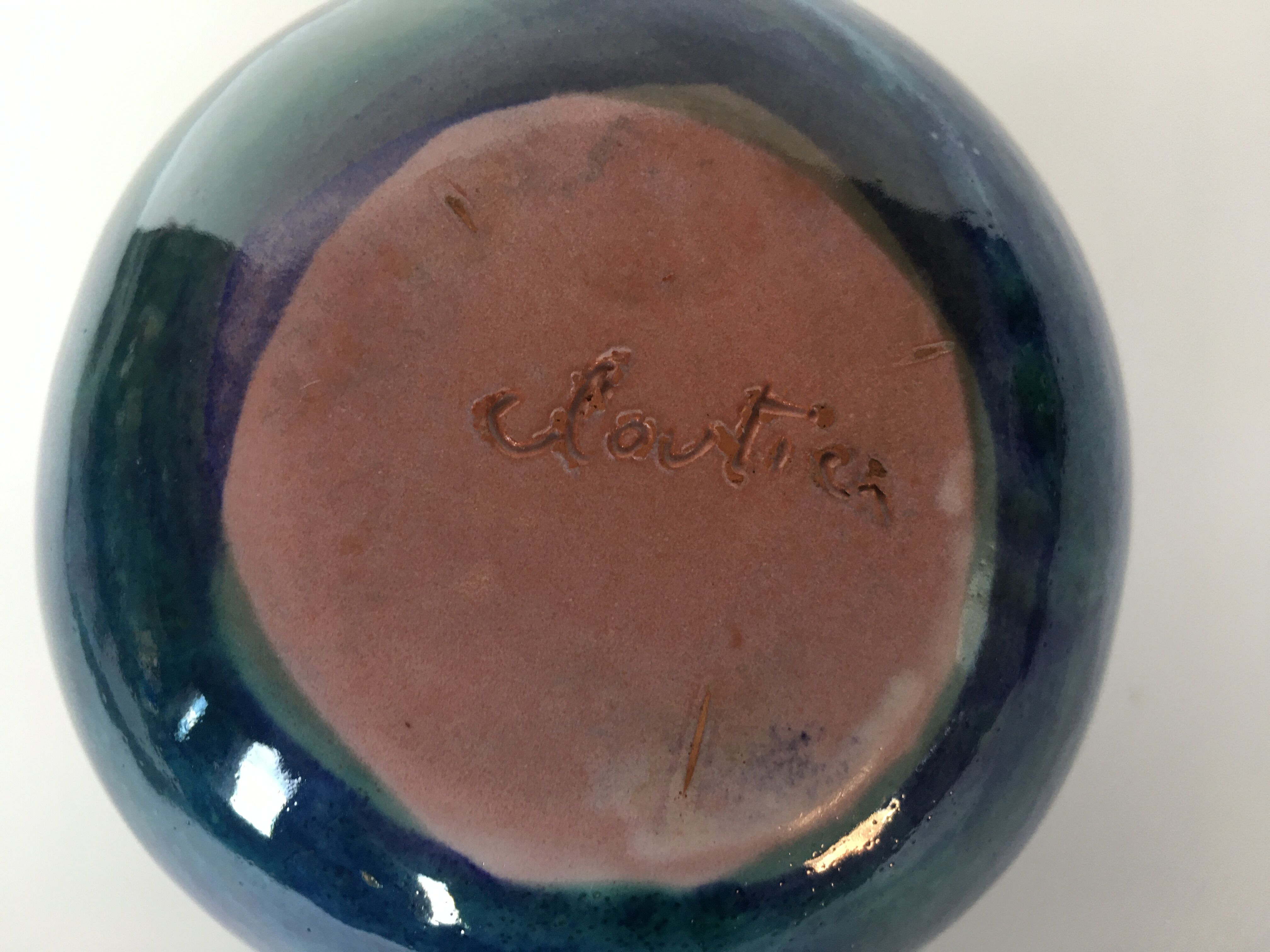 Cloutier brothers ceramic vase