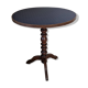 Table d'appoint ronde, pied en chêne tourné