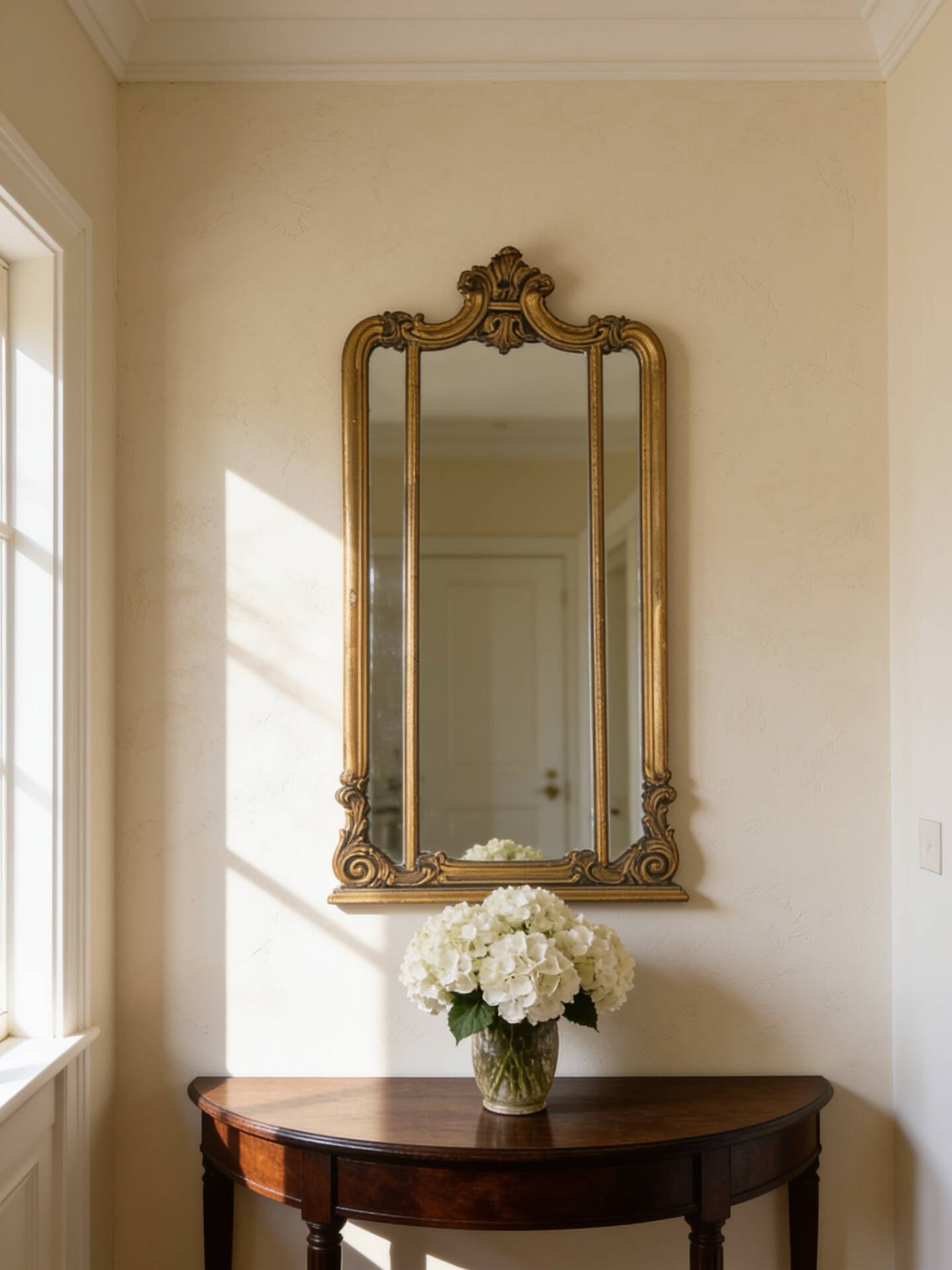 Antique Italian wall mirror, 19th century.