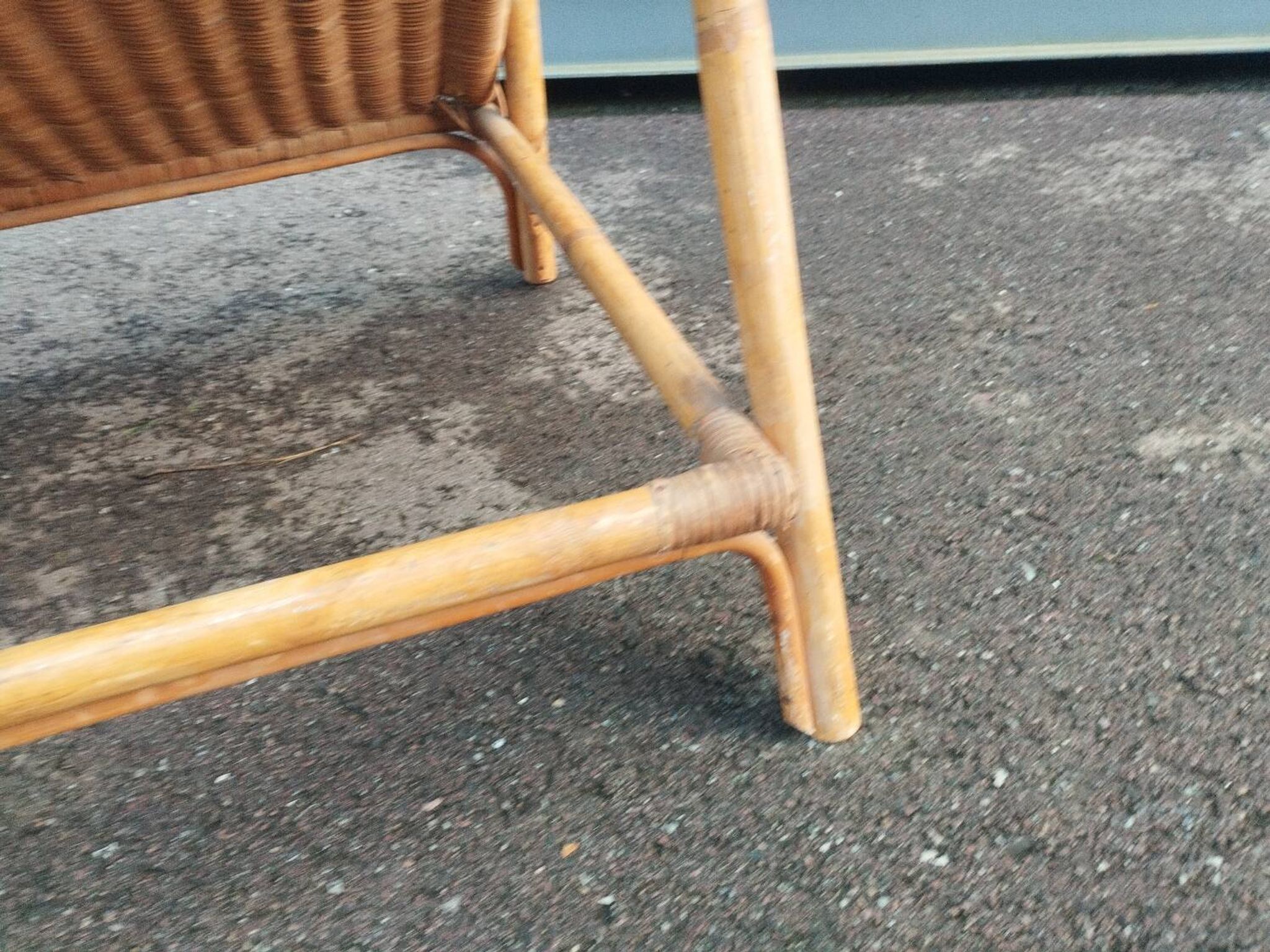 Vintage rattan coffee table