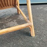 Vintage rattan coffee table