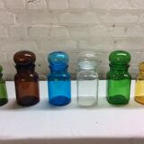 Lot of 6 vintage glass jars