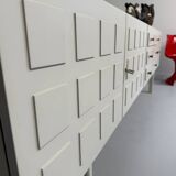 Antique geometric brutalist sideboard design from the 60s Musterring