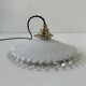Vintage 25 cm opaline notched suspension