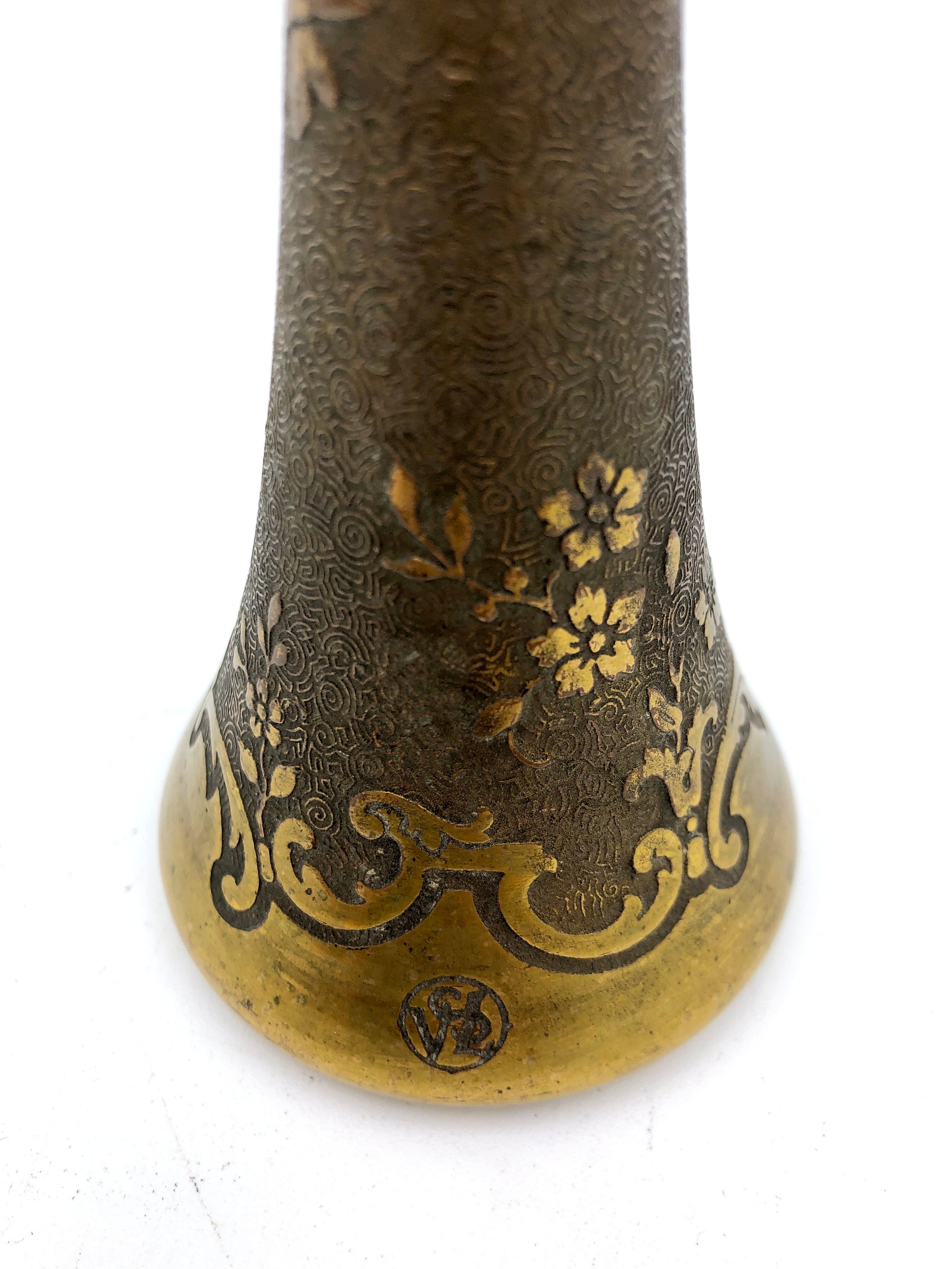 Small Art Nouveau vase Léon Ledru Val Saint Lambert