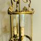 Large round St Louis XV corridor lantern from the mid-20th century in gilded bronze