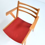 Vintage compass leg chair from the 1950s