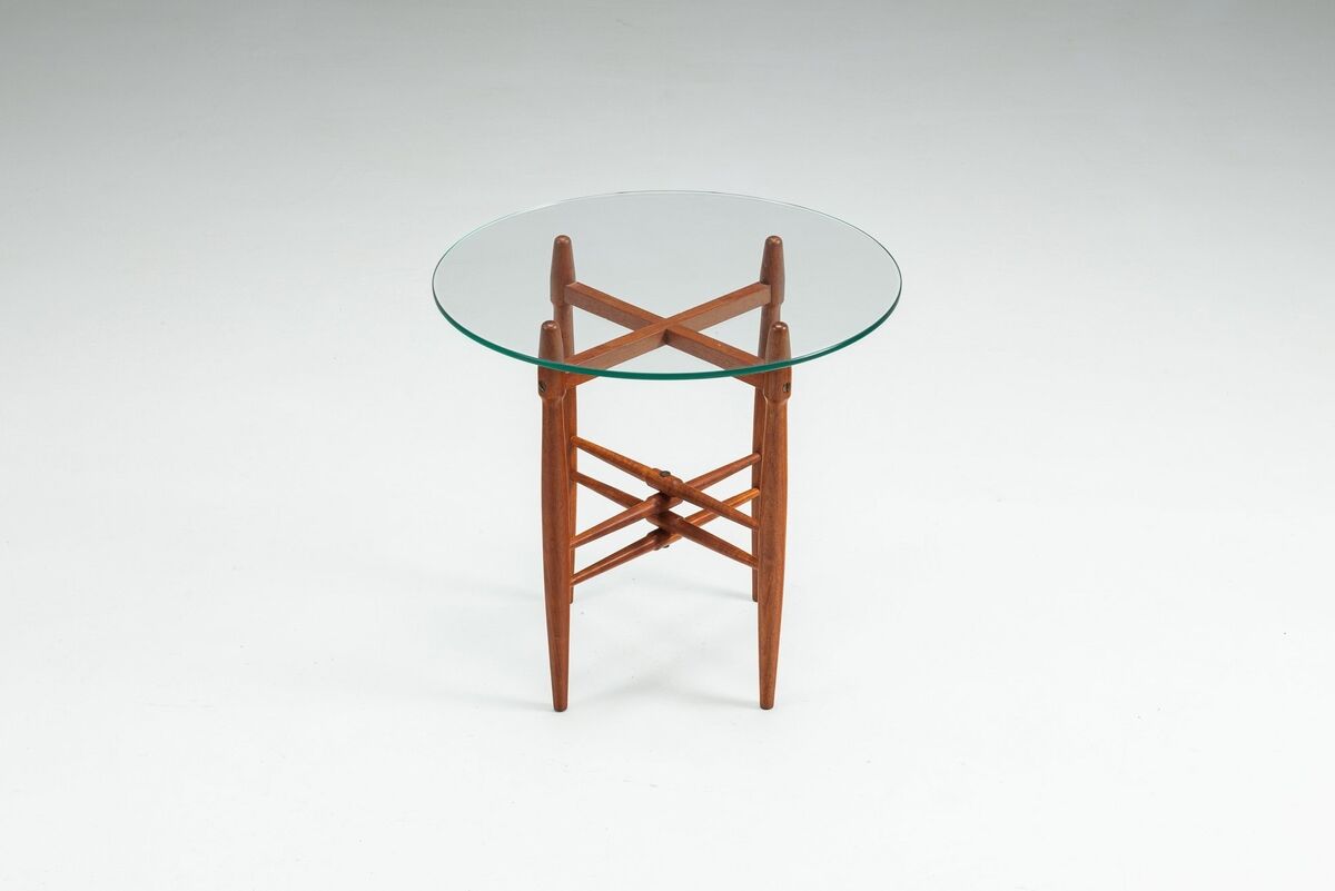 Poul Hundevad side table in teak Vamdrup Stolefabrik Denmark 1960