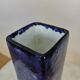 Vintage Blue Ceramic Vase: Hand-Painted Galaxy Glaze, 1970s Home Decor