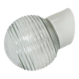 Vintage White Porcelain Wall Light, 1970s