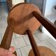 Lot Tabourets Tripode bois vintage