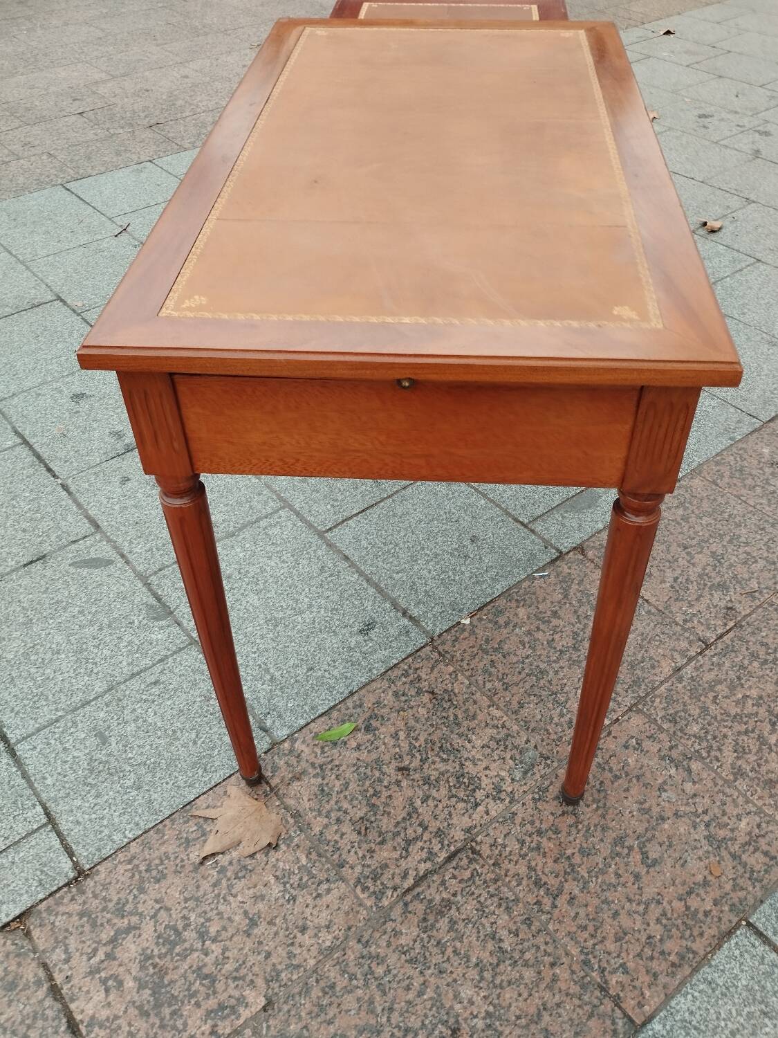 Antique flat desk in Louis XVI style