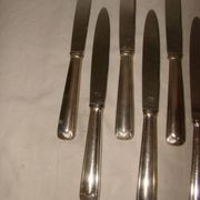 12 stainless steel table knives M.A. from the early 20th century.